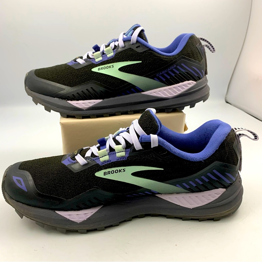Brooks Cascadia 15 Gtx GoreTex Black Blue Trail Runn… Gem